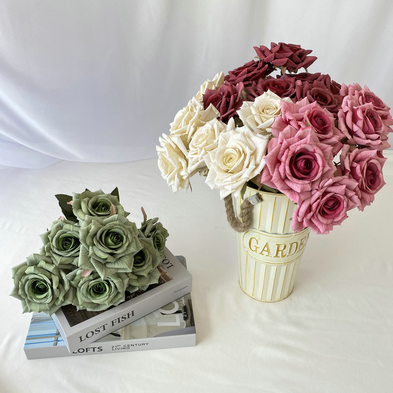 7 cabezas de rosas artificiale - Sustainable Living Guide reseña y precio
